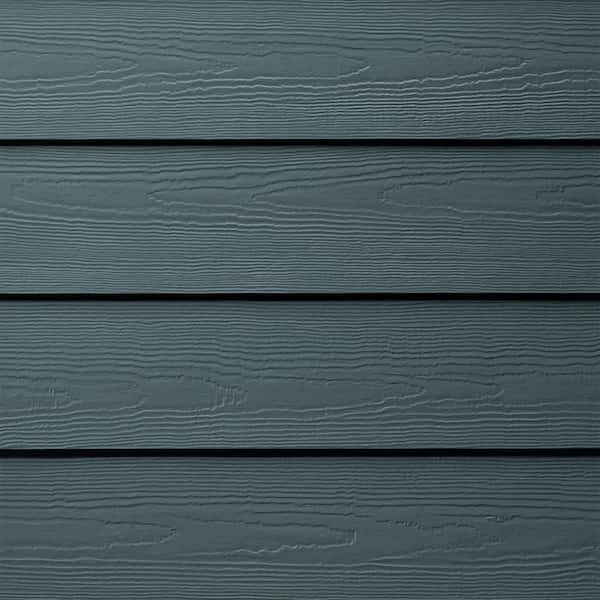 Hardie Plank HZ5 7.25 in. x 144 in. Statement Collection Evening Blue Cedarmill Fiber Cement Lap Siding