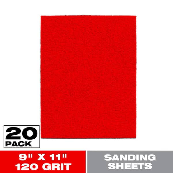 DIABLO 9 in. x 11 in. 120 Grit Medium Sanding Sheet (20-Pack)