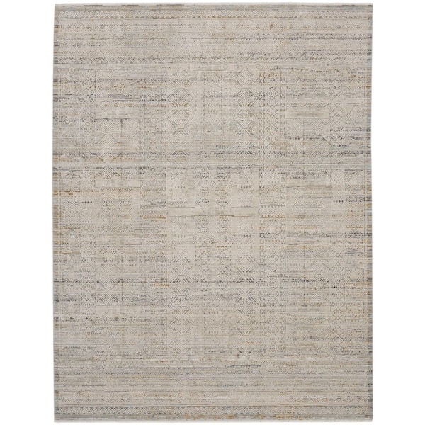 Nourison Nyle Ivory Multicolor 12 ft. x 16 ft. Vintage Persian Area Rug