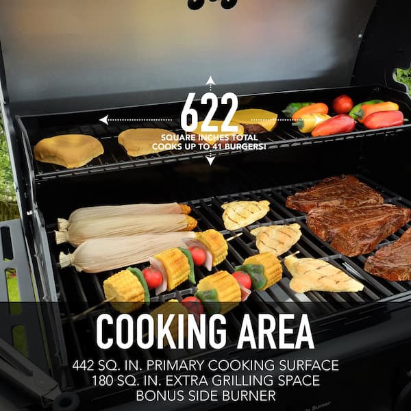 Kenmore 32-inch Smart Charcoal Grill with Bluetooth Meat