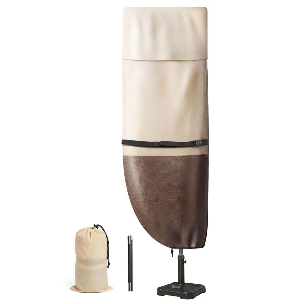 Patio Umbrella Cover for Cantilever Umbrella 9-13 ft. Waterproof Outdoor Umbrella Cover with Support Pole, Storage Bag price history on PriceWatchPro