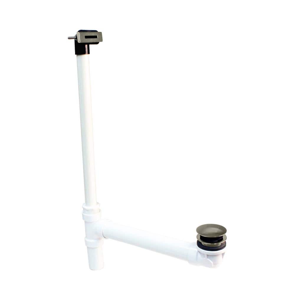Tip-Toe Drain Low Profile Sch. 40 PVC Tub Waste Tip-Toe Drain and Linear Overflow, Satin Nickel price history on PriceWatchPro