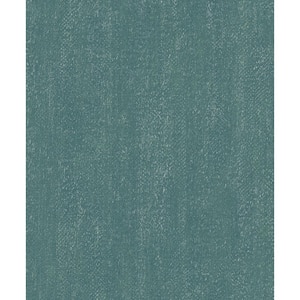 Ambiance Turquoise Textured Plain Vinyl Non-Pasted Matte Wallpaper (Covers 57.75 sq.ft.)