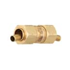 3/8 in. Compression Brass Coupling Fitting (5-Pack)