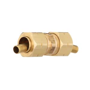 3/8 in. Compression Brass Coupling Fitting (5-Pack)
