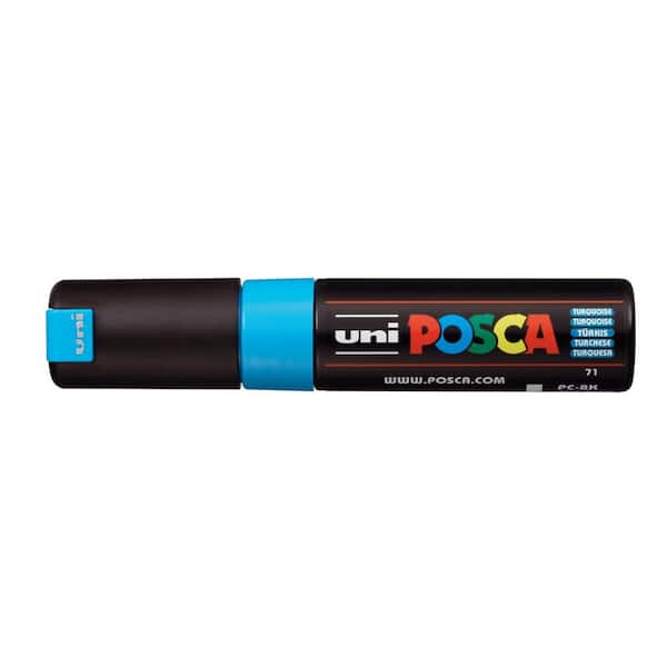POSCA PC-8K Broad Chisel Paint Marker, Turquoise