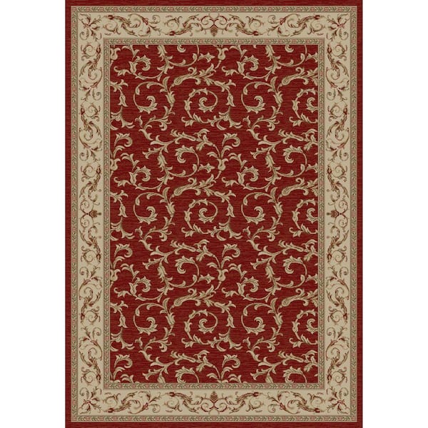 Concord Global Trading Jewel Veronica Red 4 ft. x 6 ft. Area Rug