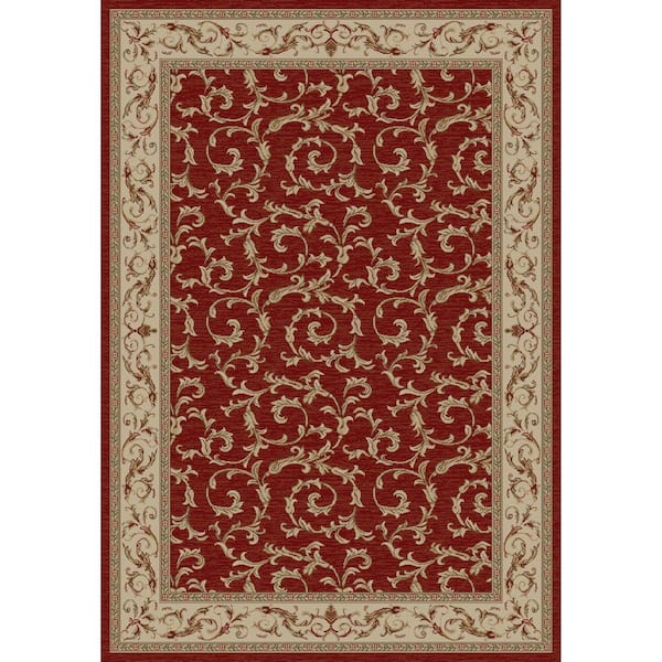 Concord Global Trading Jewel Veronica Red 5 ft. x 8 ft. Area Rug