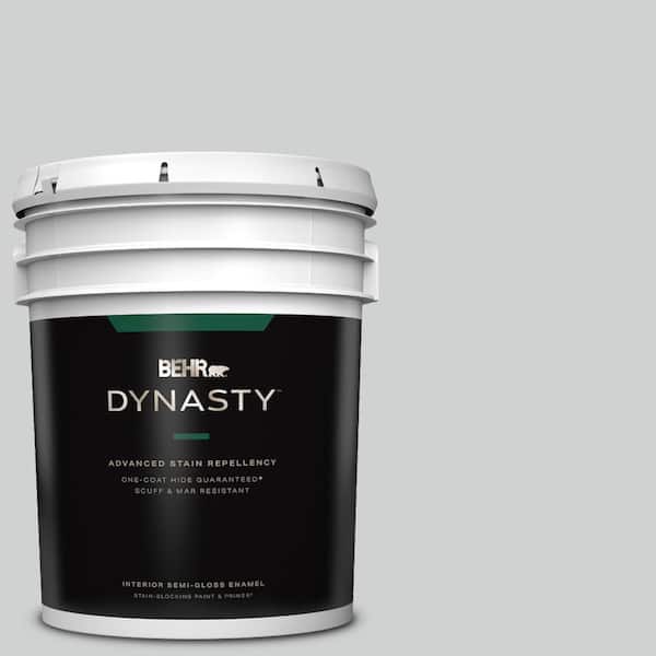 BEHR DYNASTY 5 gal. #N530-2 Double Click Semi-Gloss Enamel Interior Stain-Blocking Paint & Primer