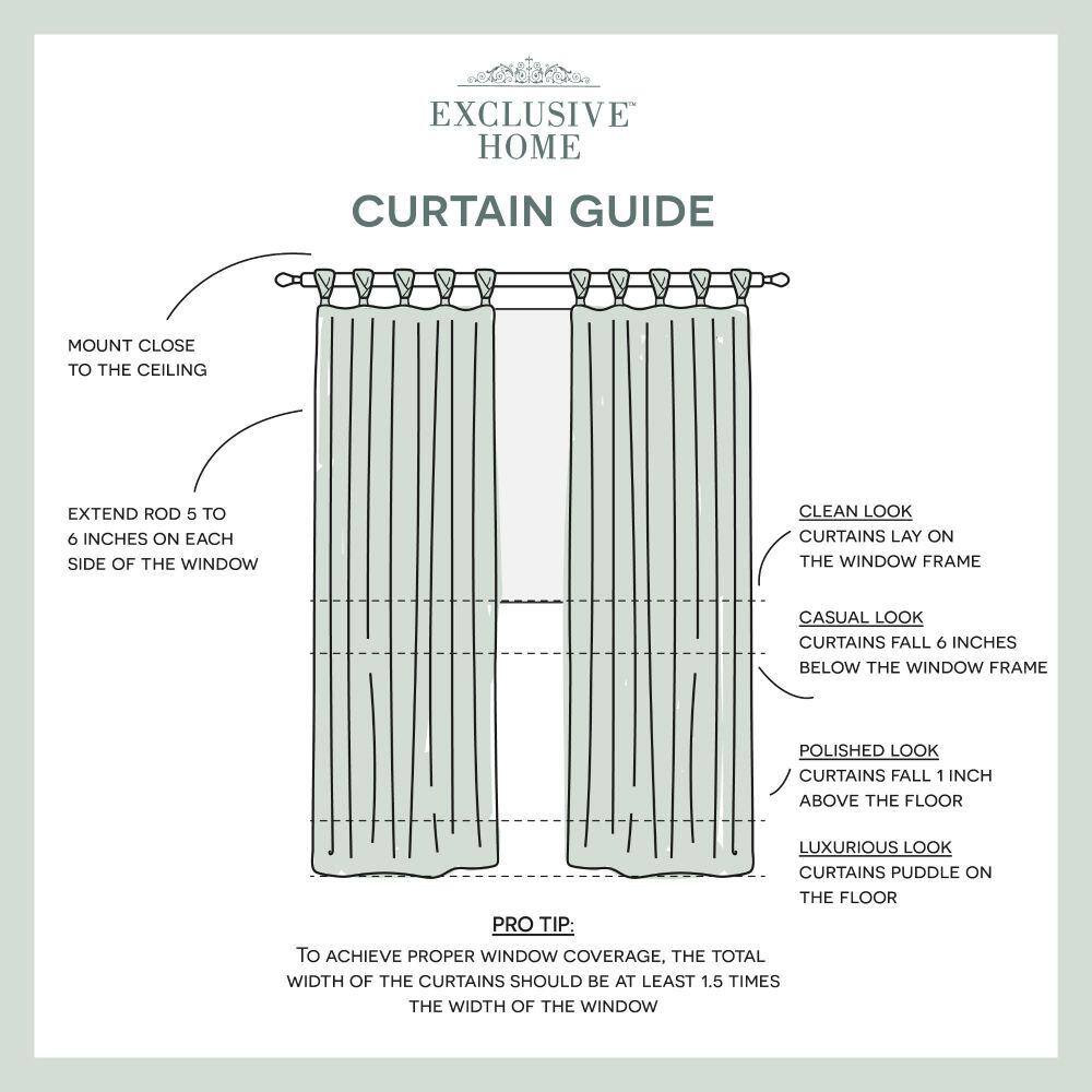 Dove Grey Linen Tab Top Light-Filtering Curtain Panels, 54" x 84"
