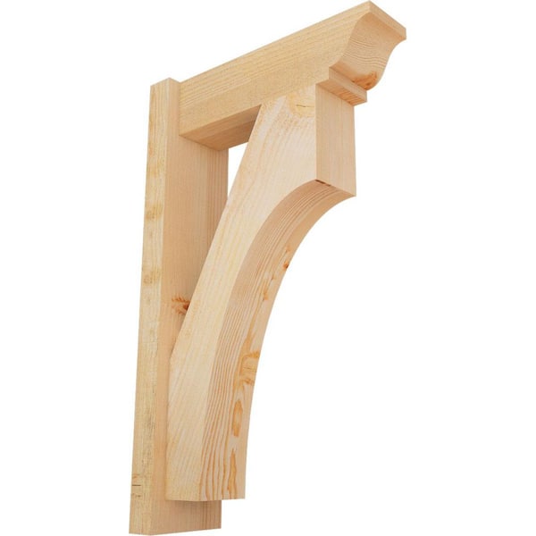 Ekena Millwork 6 in. x 30 in. x 18 in. Douglas Fir Westlake Traditional Rough Sawn Outlooker