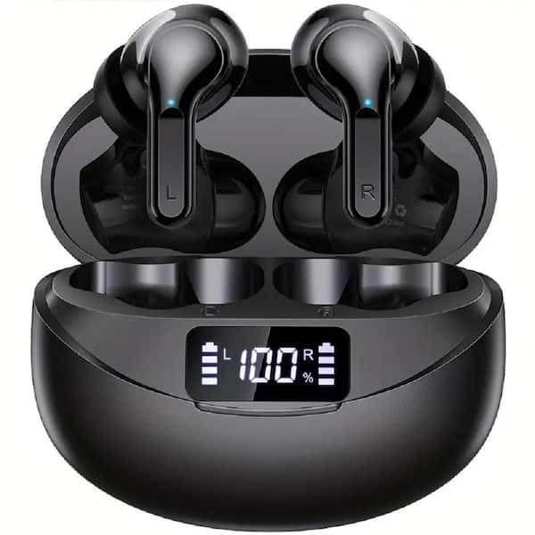 Etokfoks Stereo Black Wireless Bluetooth Noise Cancelling Earbud