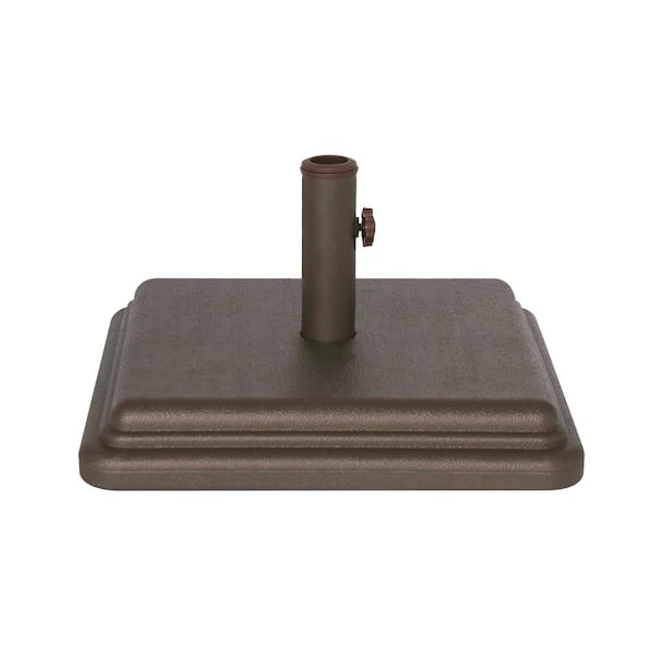 US Weight 40 lbs. Patio Umbrella Base Designed to be Used with a Patio Table (in Bronze)
