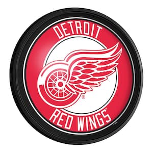Detroit Red Wings: Round Slimline Lighted Wall Sign 18"L X 18"W 2.5"D