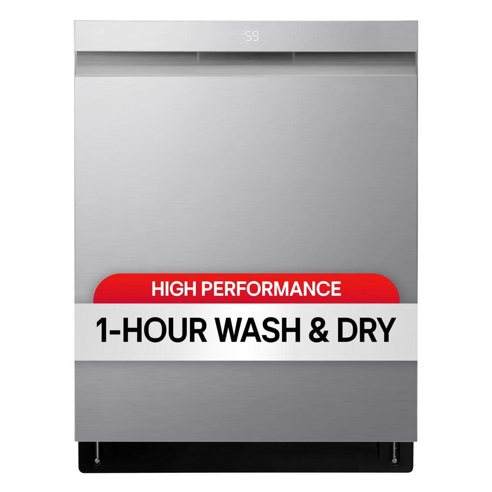 24 in. Top Control Smart Wi-Fi Enabled Dishwasher, QuadWash Pro, Dynamic Heat Dry, 3rd Rack, PrintProof Stainless Steel