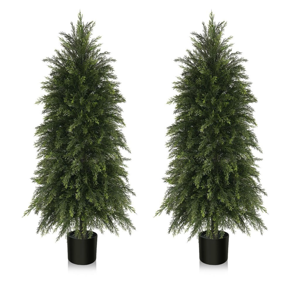 Vitalismo 4 ft. Artificial Cedar Topiary Tree Full Cascading