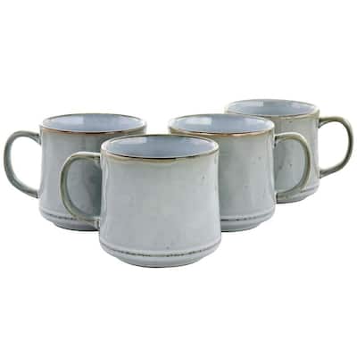Tabletops Gallery Sedona Stripe 16 oz. Mugs (Set of 4) TTU-M6806-EC - The  Home Depot