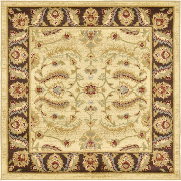 Voyage Hickory Ivory 4' 0 x 4' 0 Square Rug