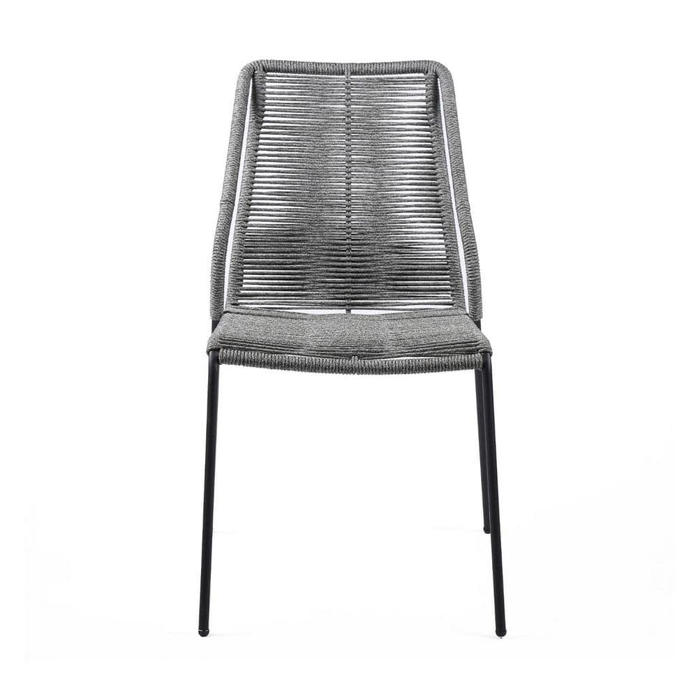 Gray Steel Armless Dining Chair Without Cushion price history on PriceWatchPro