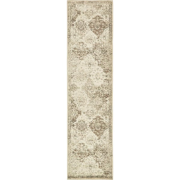 Tuareg Bungalow Beige 2' 6 x 10' 0 Runner Rug