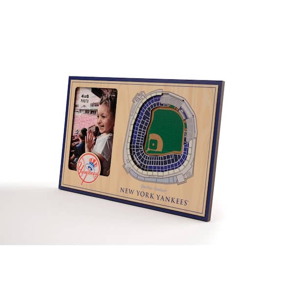 YouTheFan MLB New York Yankees Team Colored 3D StadiumView with 4 in. x 6  in. Picture Frame 9024521 - The Home Depot