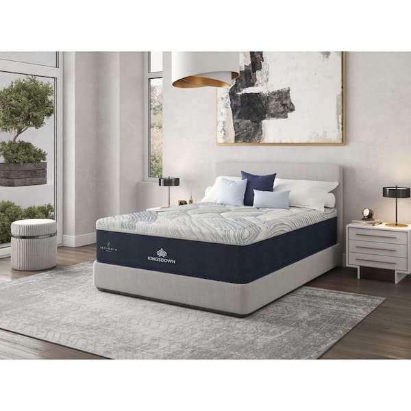 Insignia Cool Duet Full Plush 15 in. Scroll Quilt Top Hybrid Mattress