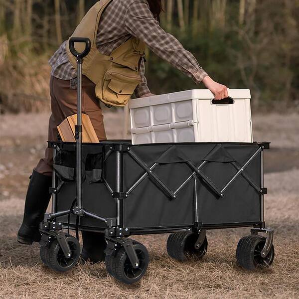 Tatayosi 8 cu. ft. Steel Collapsible Folding Wagon Garden