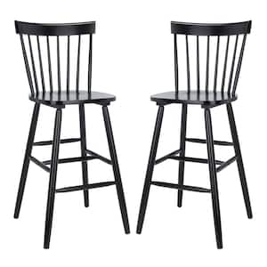 Providence 43.8 in. Black Bar Stool (Set of 2)