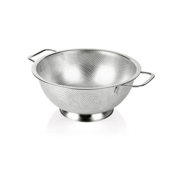 3 qt. Stainless Steel Colander and Strainer with Dishwasher Safe for Kitchen Food (1-Pack)