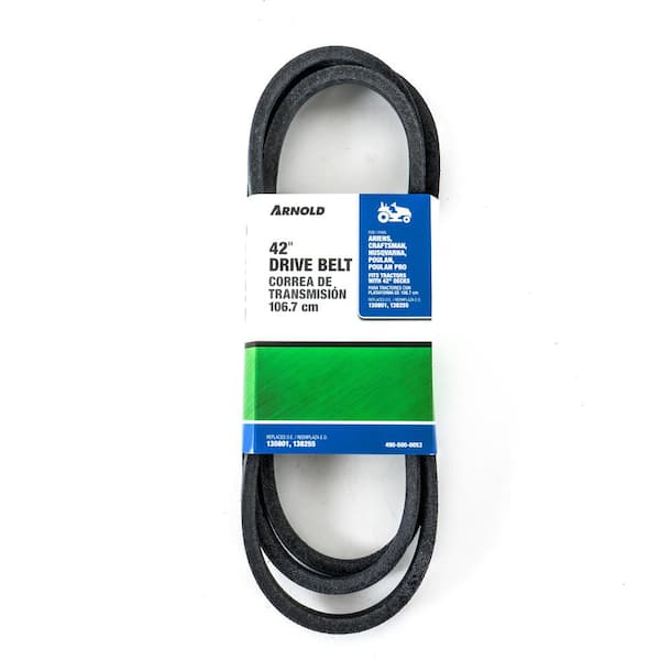 Arnold Replacement 42 in. Drive Belt for Ariens, Husqvarna, Poulan and Poulan Pro Riding Lawn Mowers OE# 130801 and 138255