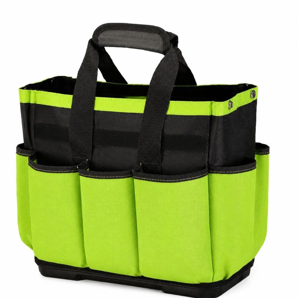 Garden Tool Tote Bag with Waterproof Plastic Base, 8 Pocket Heavy-Duty 600D Oxford Gardening Tool Caddy Organizer price history on PriceWatchPro