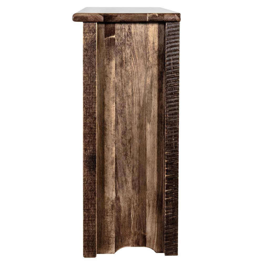Early American 24" Pine Accent Cabinet with Adjustable Shelves