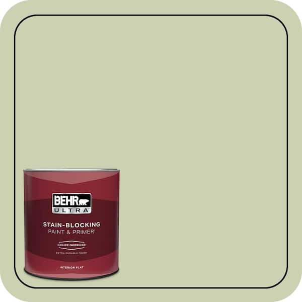 BEHR ULTRA 1 qt. #ECC-12-2 Meadow Glen Extra Durable Flat Interior Paint & Primer