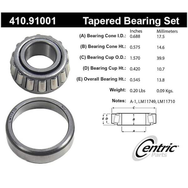 Centric Parts Wheel Bearing and Race Set