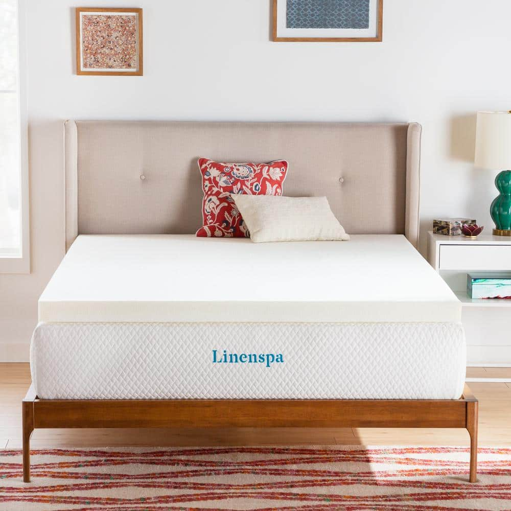 Linenspa Essentials 3-in D Cotton King Mattress Topper in the