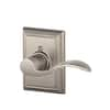 Schlage Accent Satin Nickel Right Handed Dummy Door Handle