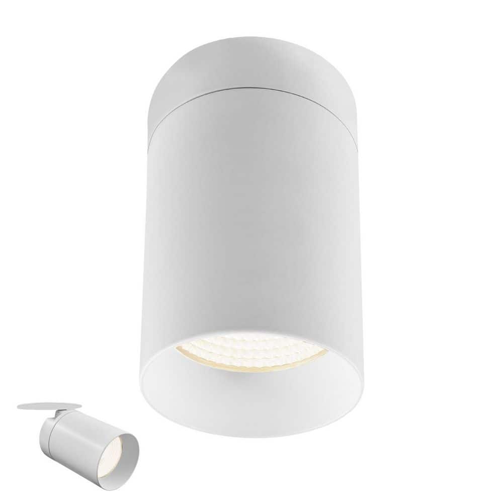 3 in. 15-Watt Color Selectable Integrated LED Cylinder Downlight Flush Mount 5CCT Dimmable 1000LM ETL Listed White price history on PriceWatchPro