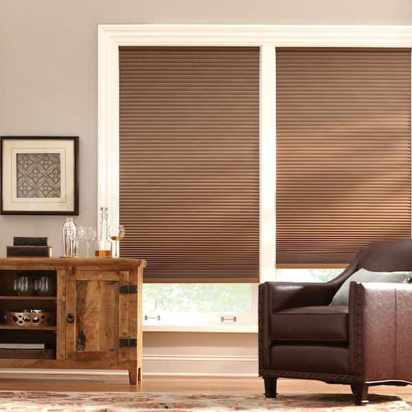 Home Decorators Collection Mocha Cordless Blackout Cellular Shades for Windows - 44 in. W x 48 in. L (Actual Size 43.75 in. W x 48 in. L)