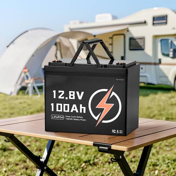 12V 100Ah LiFePO4 Battery Deep Cycle Lithium Iron Phosphate Battery for Solar Off-Grid Home Energy Storage