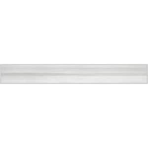Milano Lasa White 3 in. x 24 in. Porcelain Floor and Wall Bullnose Tile (6 sq. ft. / case)