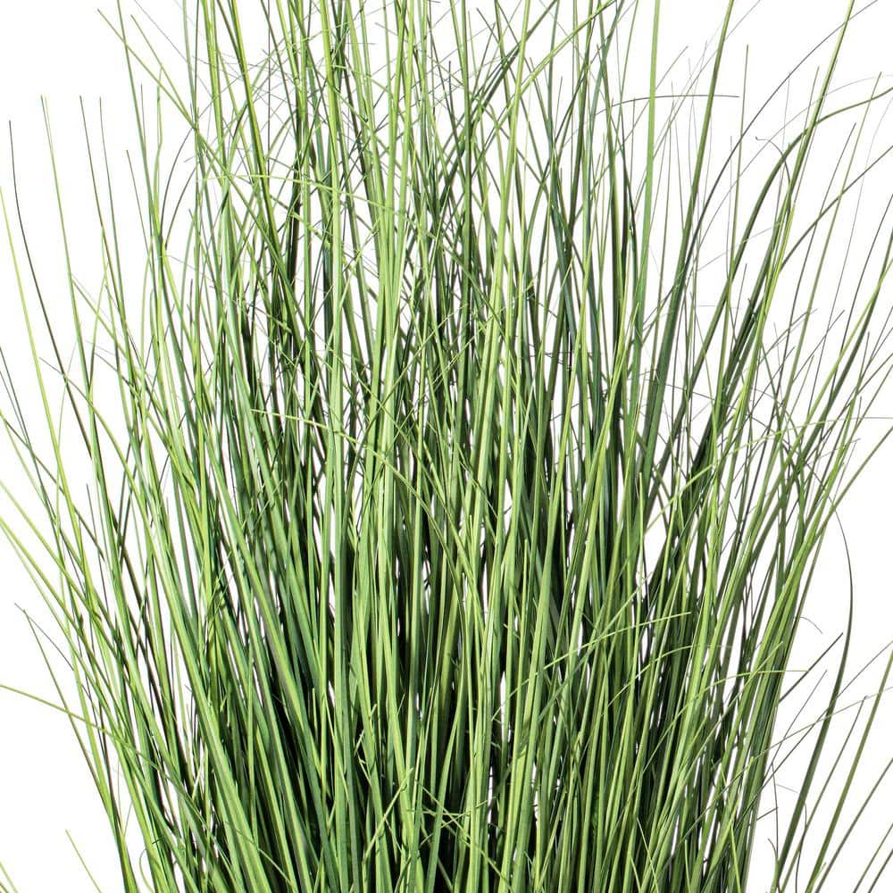 36" Green Plastic Potted Grass Arrangement for Outdoor Decor