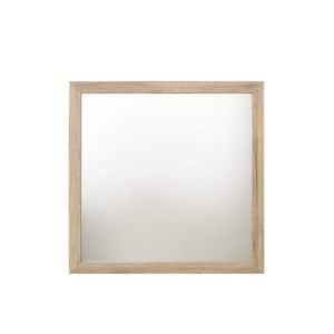 0.8 in. W x 40.2 in. H Wooden Frame Brown Wall Mirror