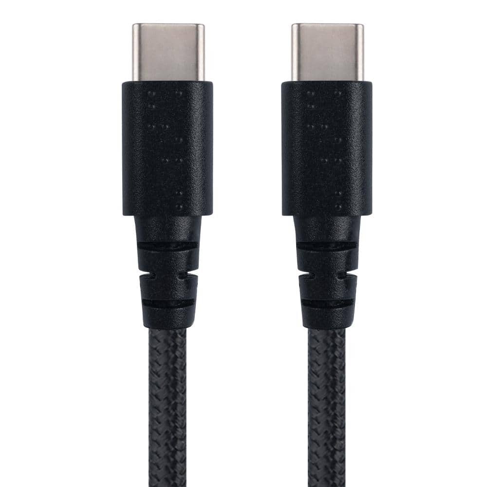 EcoSurvivor 8 ft. Durable Braided Standard USB to USB-C Charging Cable  44851-TS1 - The Home Depot
