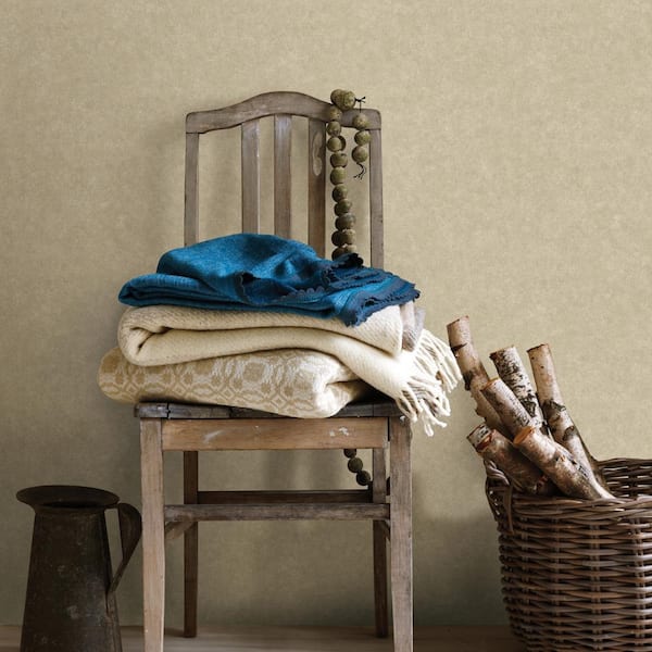 Cielo Champagne Sponged Metallic Champagne Wallpaper Sample