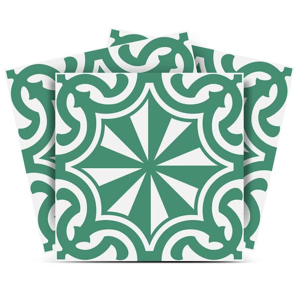 MI ALMA Green K28 12 in. x 12 in. Vinyl Peel and Stick Tile (24 Tiles, 24 sq. ft./Pack)