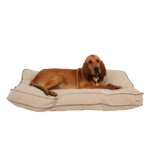 Unbranded Large Classic Twill Rectangle Jamison Bed - Khaki