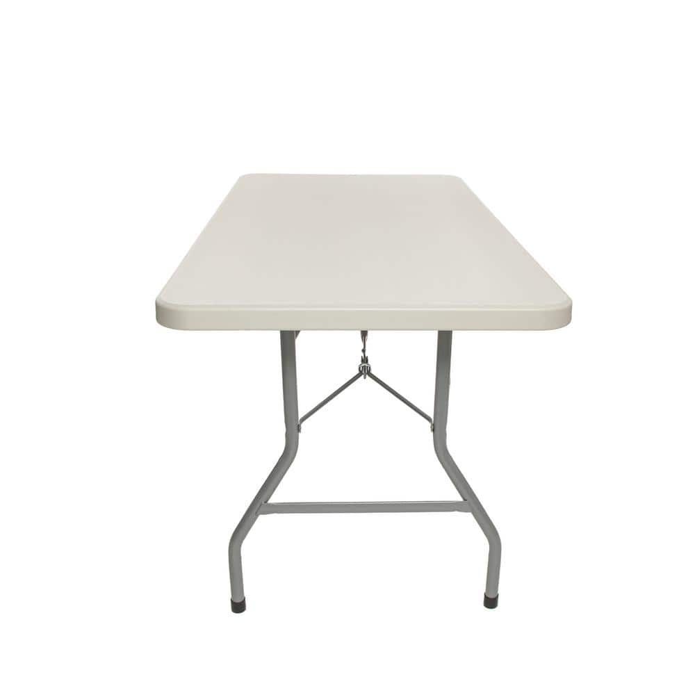 Gray Plastic and Steel 61" Folding Table