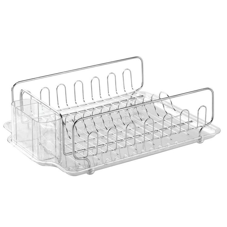 interDesign Forma Lupe Dish Drainer in Clear