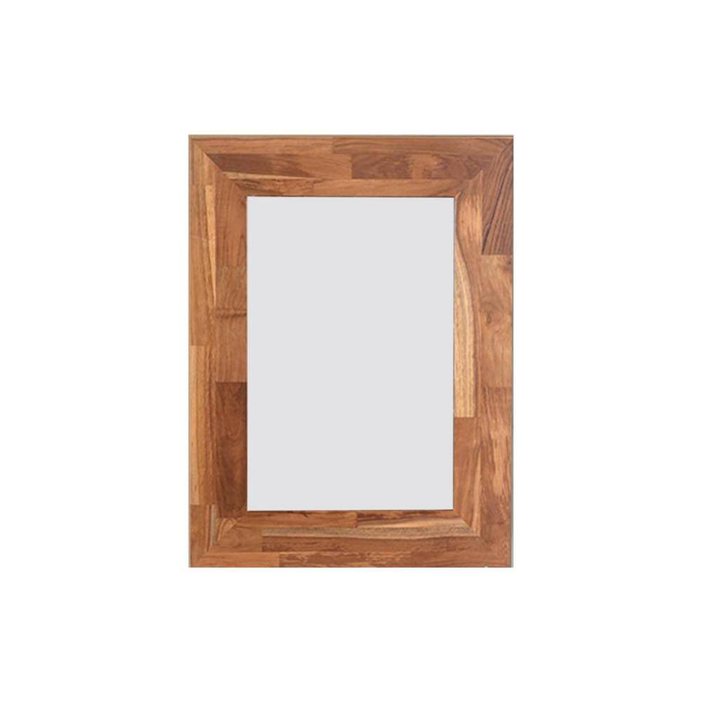 23.62 in. W x 31.5 in. H Rectangular Wood Framed Wall Mount Standing Modern