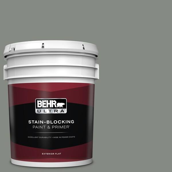 BEHR ULTRA 5 gal. #710F-5 Valley Hills Flat Exterior Paint & Primer